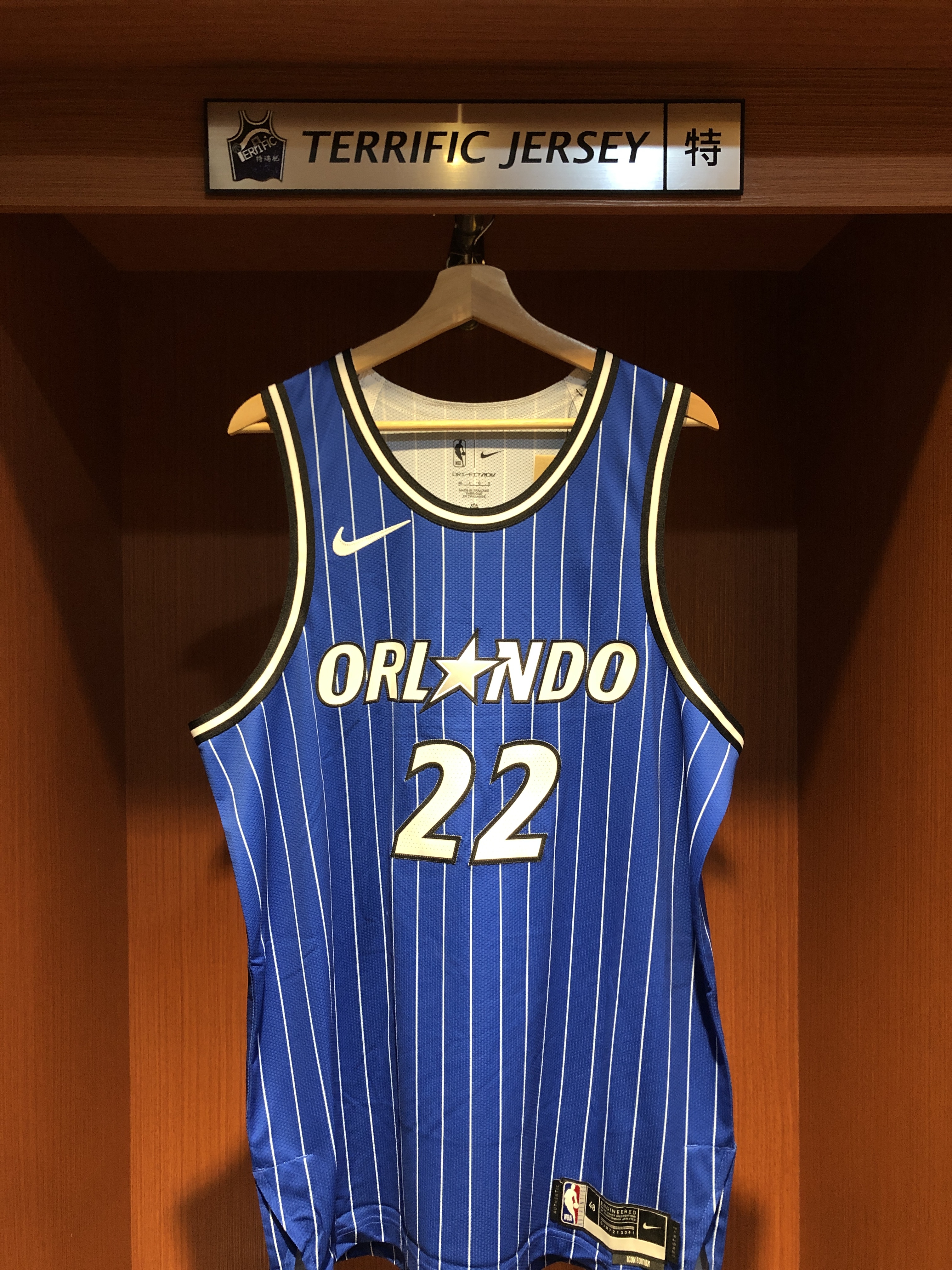NBA球衣 Franz Wagner 奧蘭多魔術藍 條紋 Icon Nike Authentic 球員版 電繡 全新