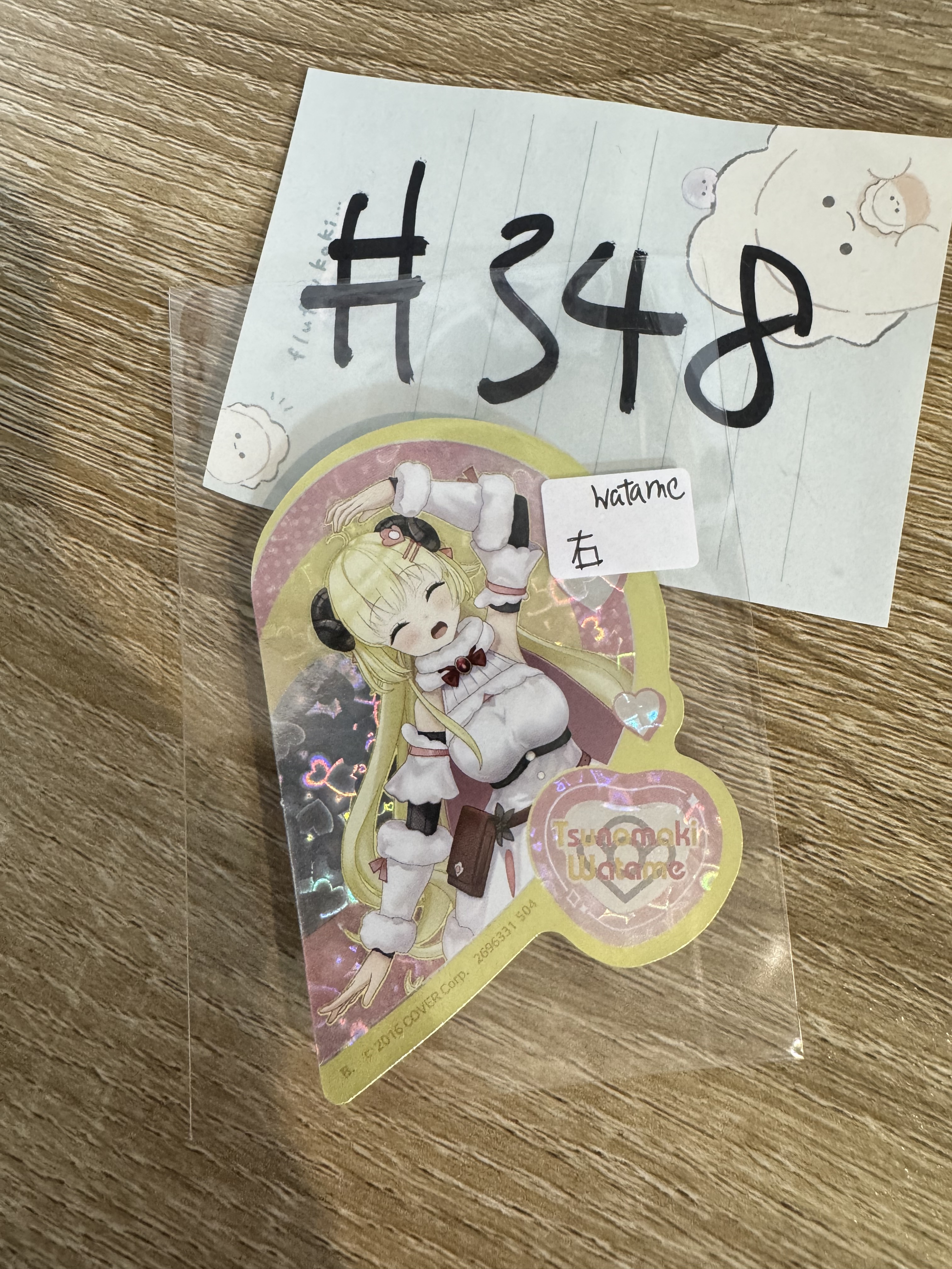 Hololive  WATAME  貼紙 右#348
