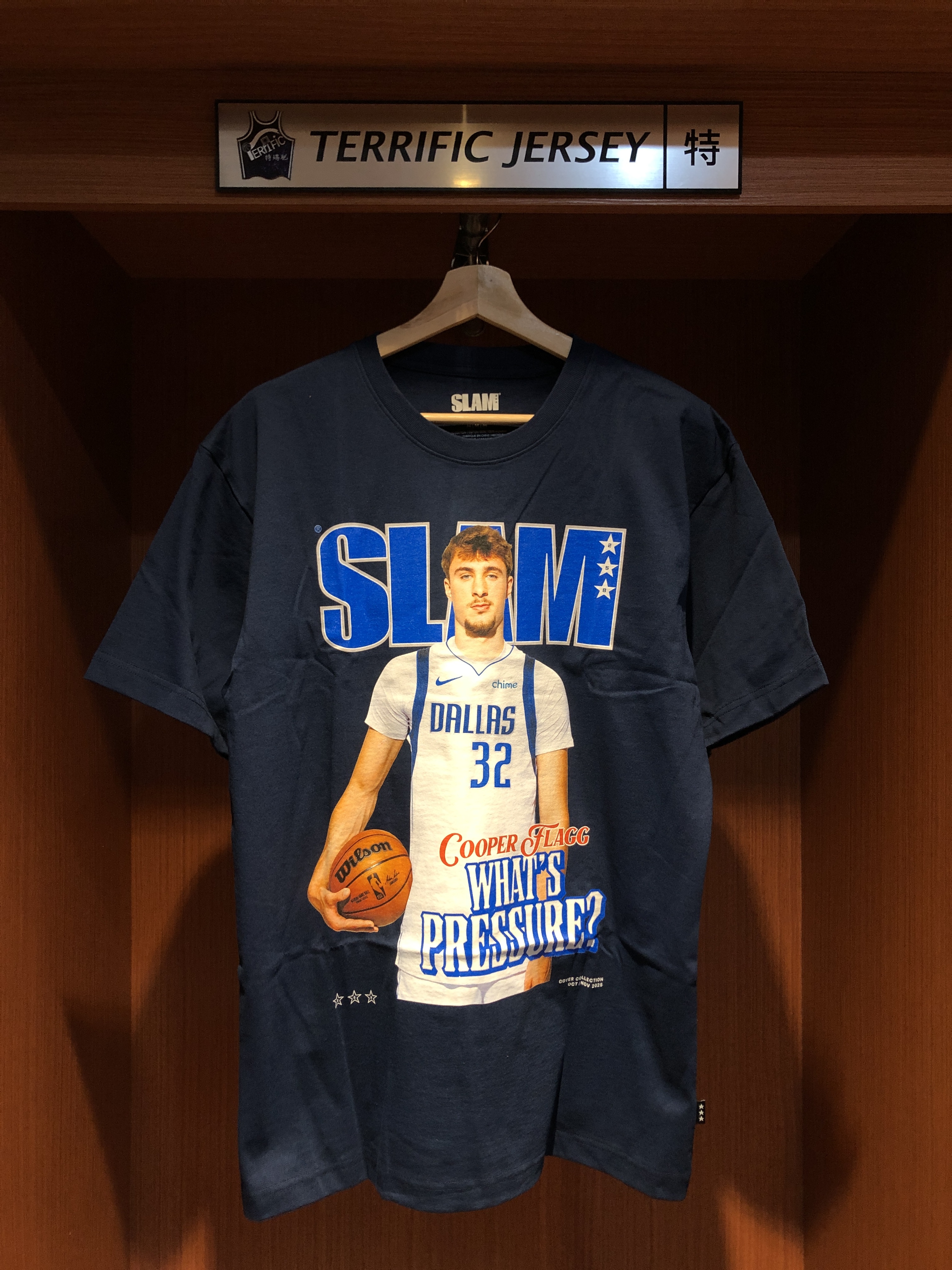 NBA短袖 Cooper Flagg 達拉斯小牛 深藍 狀元 雜誌封面 Slam Tee 棉質 全新