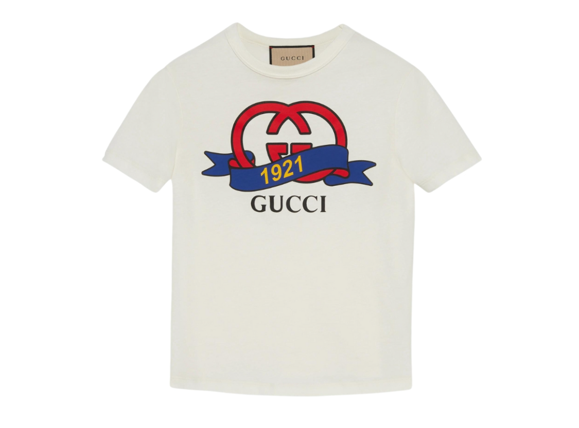 [E] GUCCI S/S 70 T-SHIRT COTTON JERSEY, 748287XJFND9095 (EGC230)