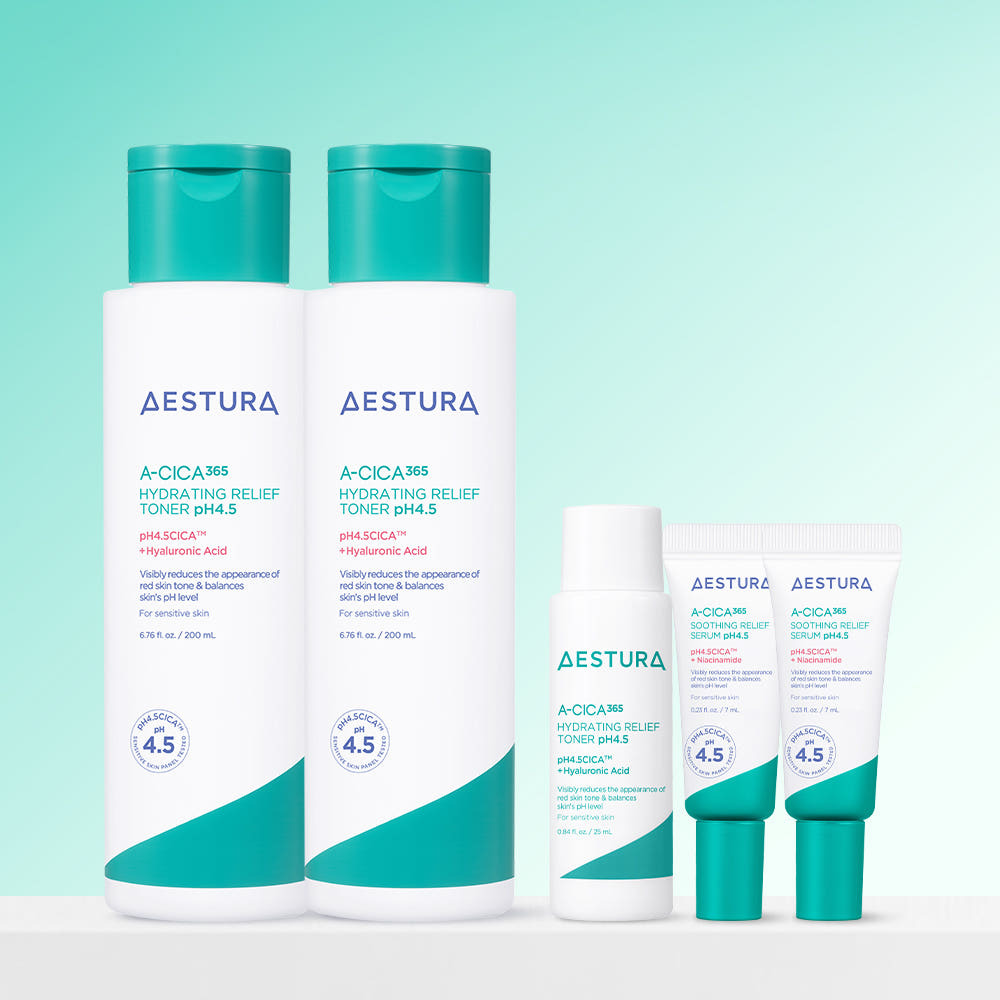 AESTURA A-CICA 365 Hydrating Relief Toner pH4.5 200ml [Official Double Planning Set]