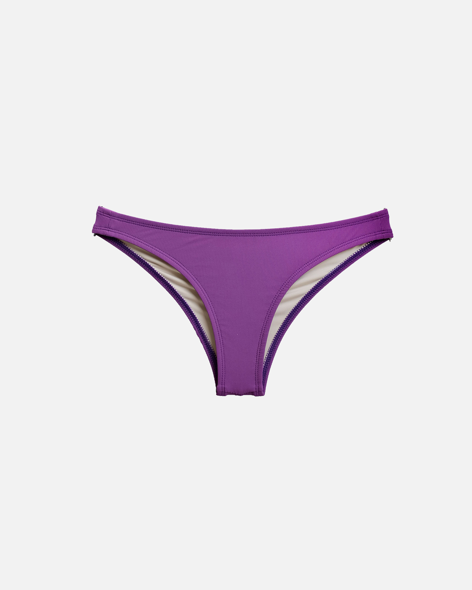 【羅紋純粹紫】​Chloe 蜜挖臀泳褲