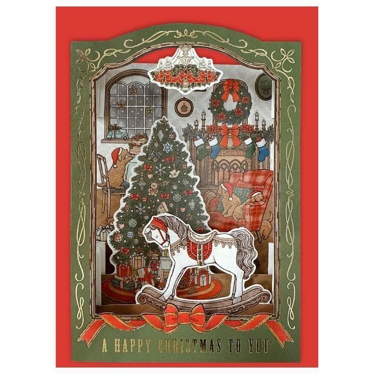 聖誕手風琴賀卡 立體賀卡｜日本ACTIVE CORPORATION