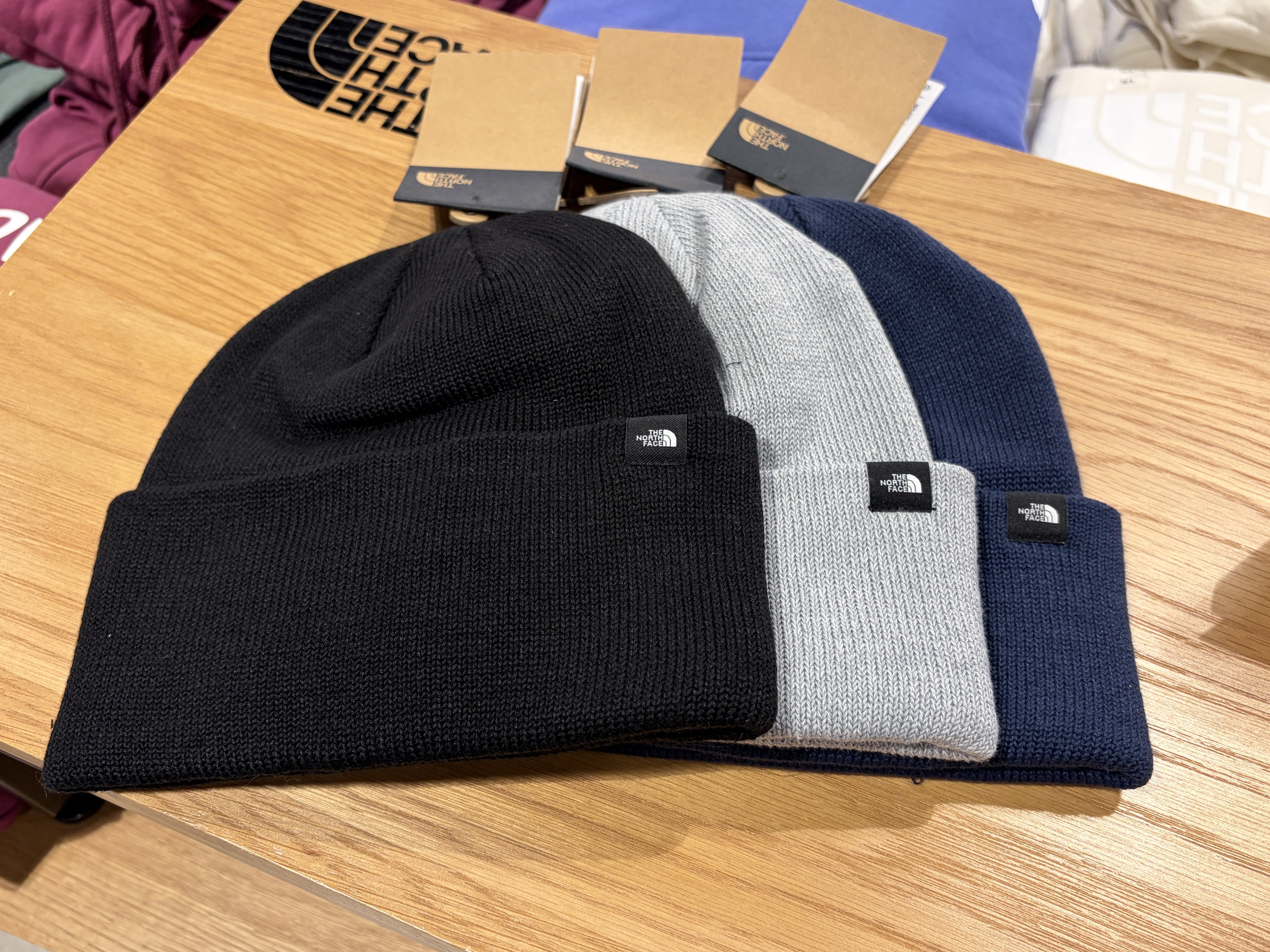 THE NORTH FACE 大人 厚款 小標 針織毛帽