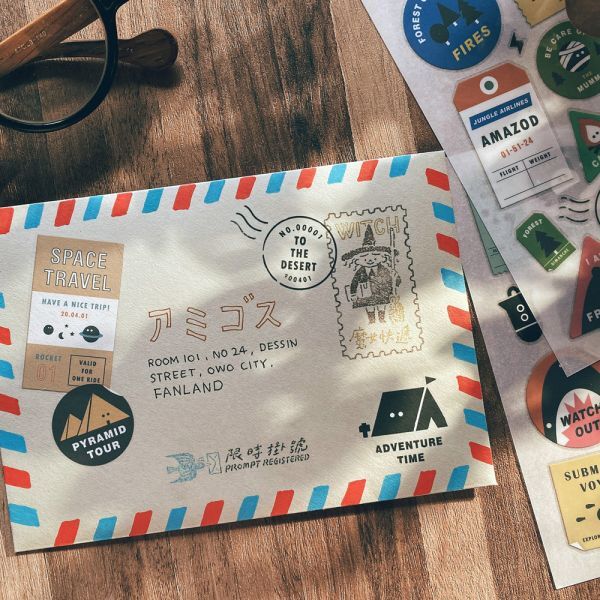 玩拼貼 4入感壓 轉印貼紙｜迪夢奇 Dimanche