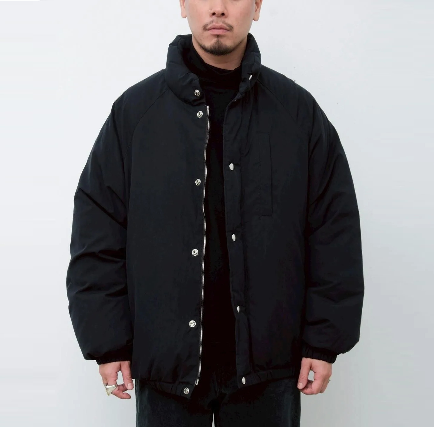 11/11 LAST PCS: A.PRESSE 2025 SILK RIPSTOP SKI DOWN JACKET (25AAP-01-13) - BLACK SIZE 4 PRE ORDER ITEM (預訂中)