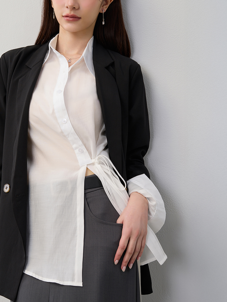 OH!HER 氣質造型綁帶襯衫