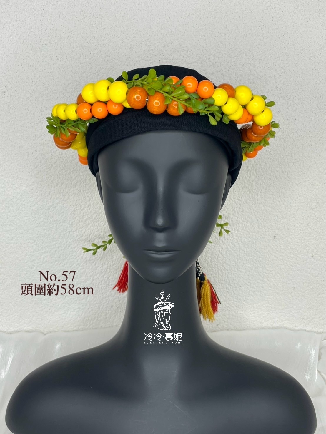 W-No.57木珠花環58cm