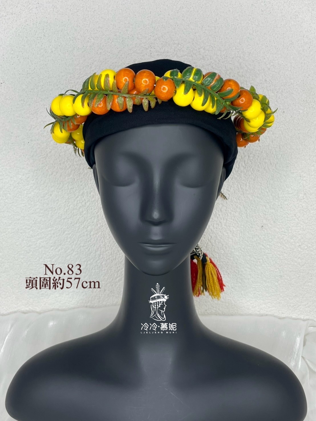 W-No.83木珠花環57cm