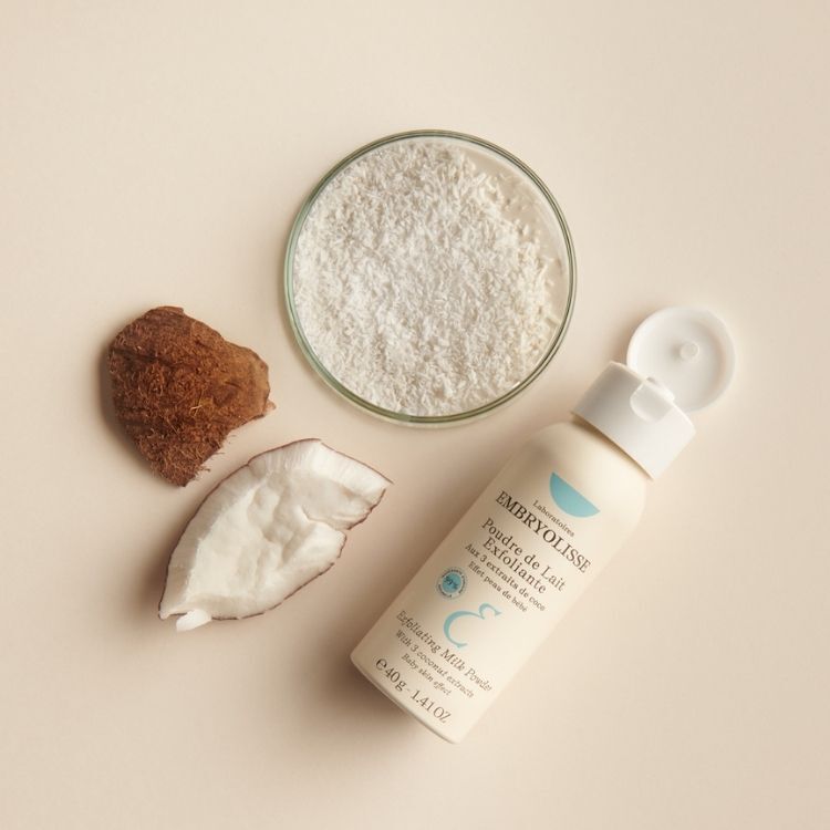 椰子溫和去角質潔顏粉