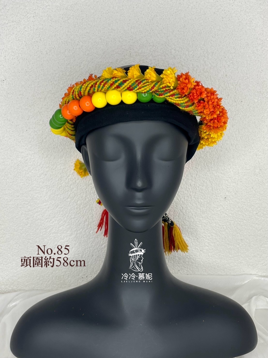 W-No.85木珠花環58cm