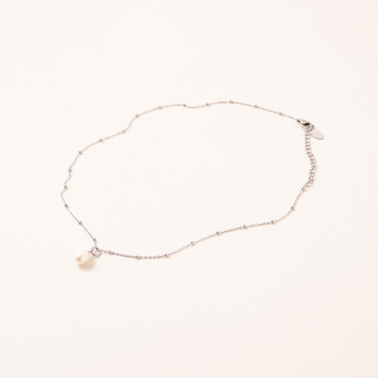 miramira珠光｜單鏈單顆墜項鍊B1562-銀00489