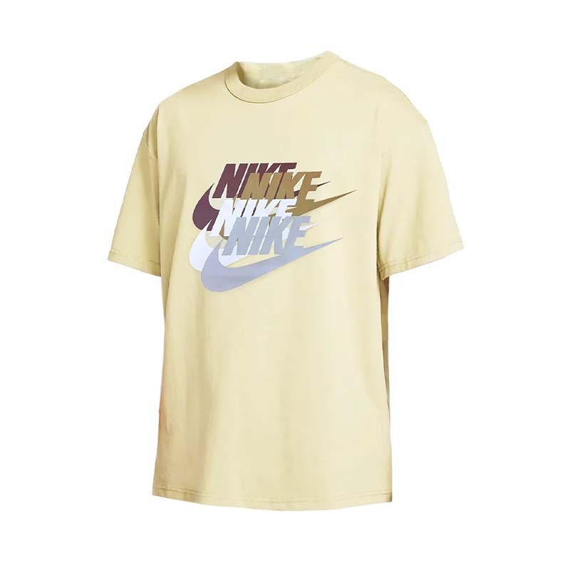 Nike Multi Logo Tee 休閒 米黃 短袖 FN3697-113 [台灣現貨]