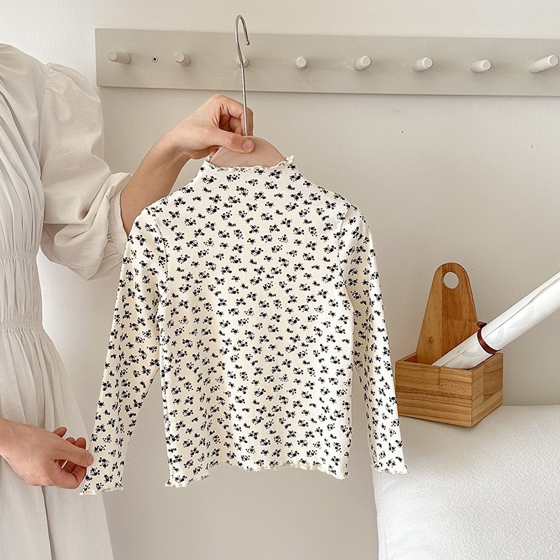 五色木耳柔軟捲邊上衣