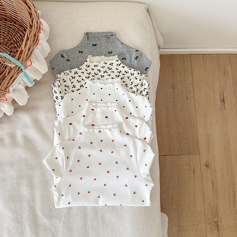 五色木耳柔軟捲邊上衣