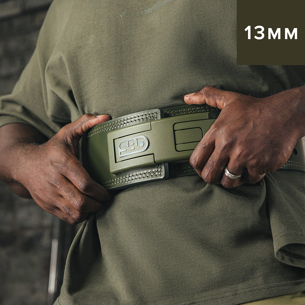 戰志系 - 13mm 健力腰帶 (卡其綠)