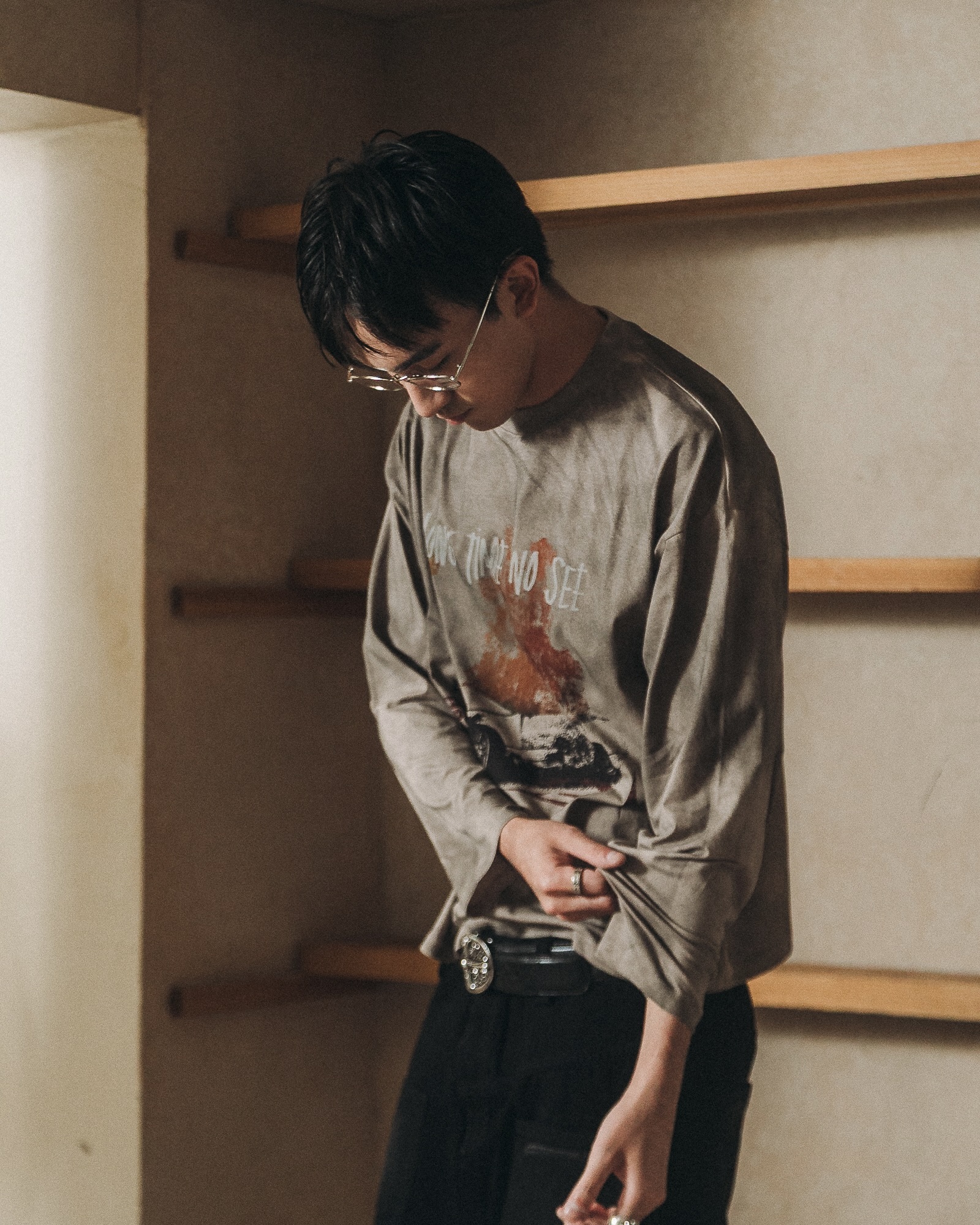 E’TREALOUEST 25AW （ OLD DAYS ） Car Exploded Long Sleeve 賽車 長袖