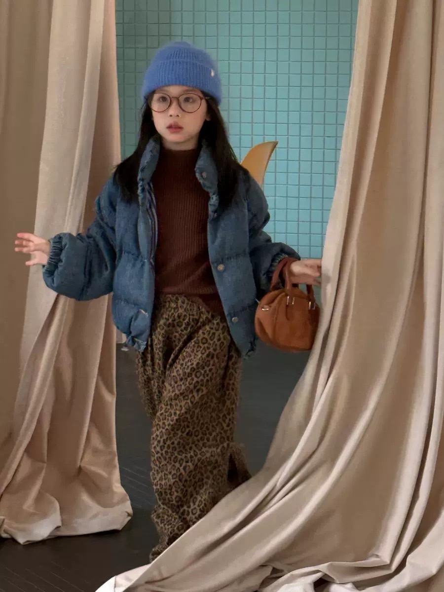 牛仔藍麵包外套