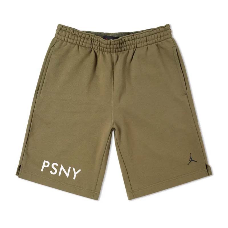 PSNY X JORDAN OLIVE SHORTS 短褲 男款 橄欖綠 AA8899-222 [台灣現貨]