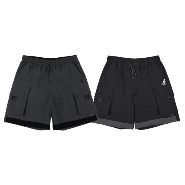 KANGOL 短褲 黑 灰 口袋 抽繩 工裝褲 中性 男女 6425152112 6425152120