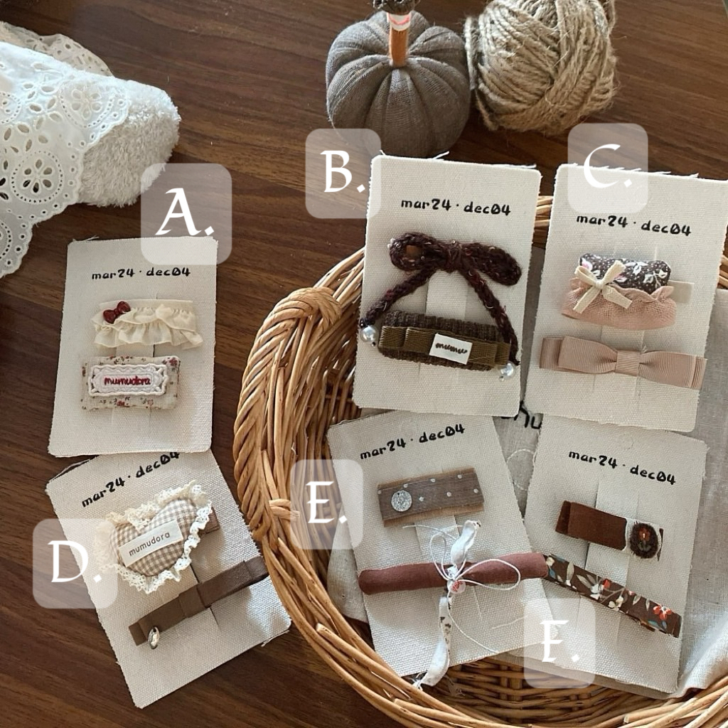 愛心蝴蝶結髮夾|多款