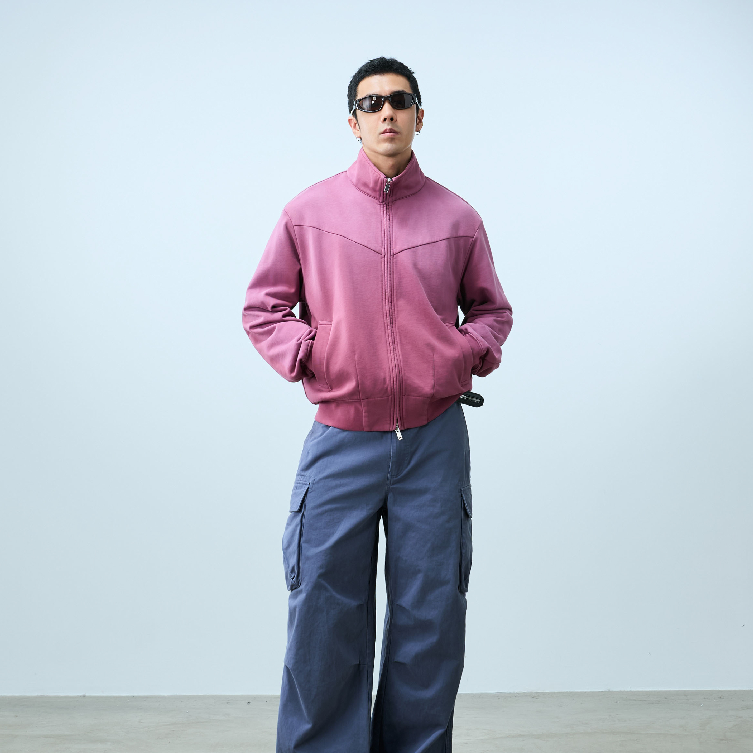 TANOXI Washed Track Jacket 水洗棉 拉鍊外套 [TNX-H086]