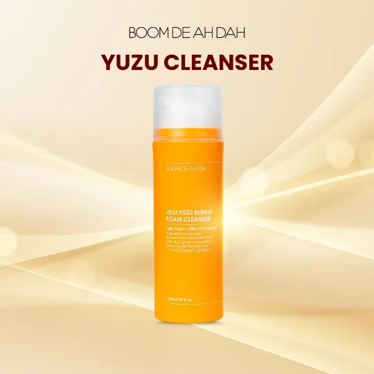 (5052) boom de ah dah JEJU YUZU BUBBLE FOAM CLEANSER 150ML (濟州柚子泡沫潔面乳)【買一送一】