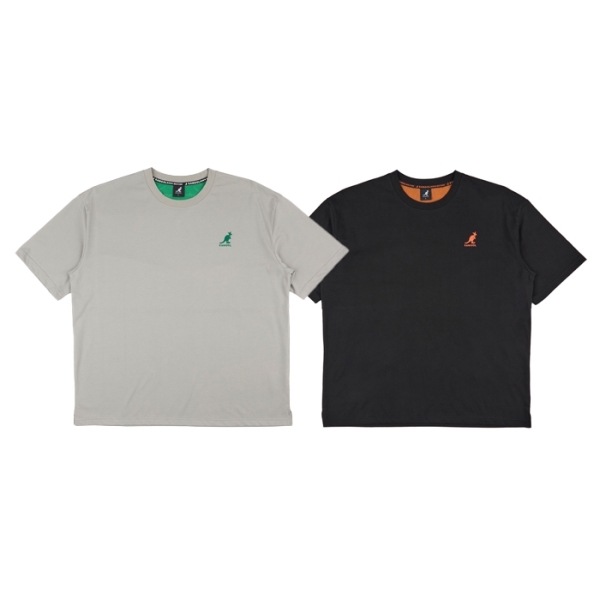 KANGOL 短袖 灰 黑 寬版 落肩 散熱 休閒 上衣 中性 6425101011 6425101020
