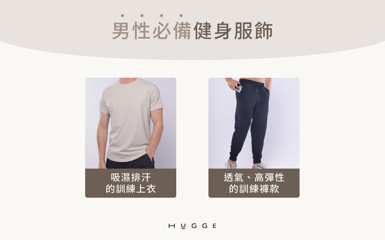 男性如何挑選健身服裝？自在有型，自信展現訓練成果
