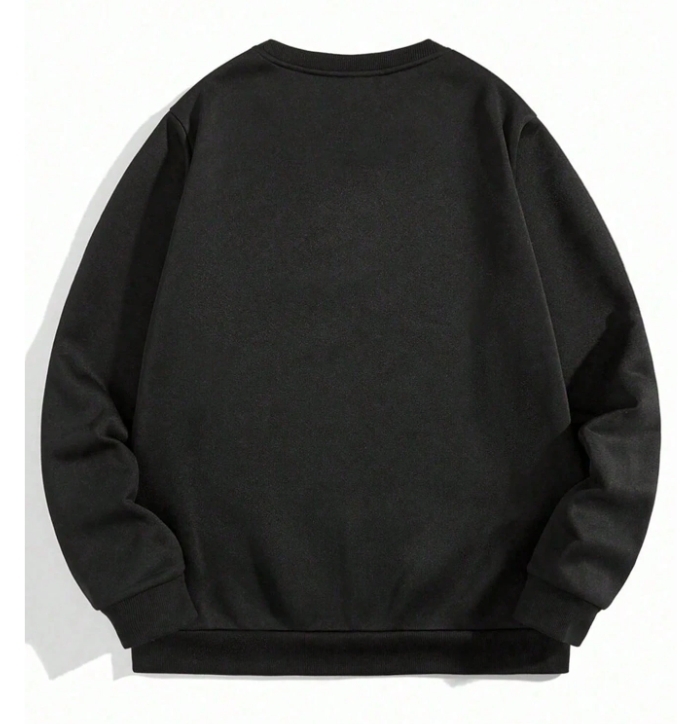 KADMAX大尺碼-秋冬長袖休閒巴西圖案印花大學TEE〈KSMS2606〉