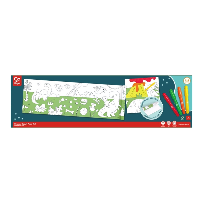 Hape Dinosaur Doodle Paper Roll E2017