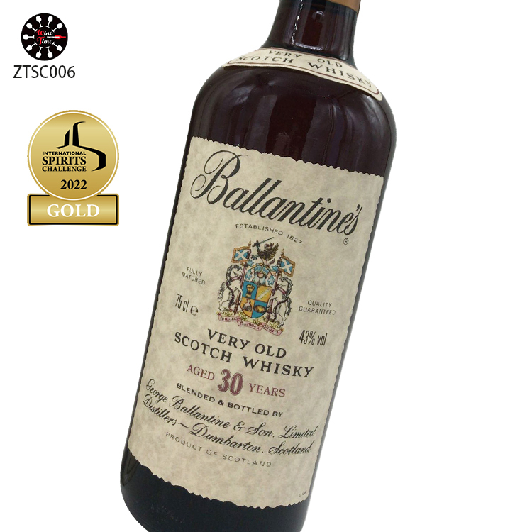 Ballantine's 30 years Very Old Blended Scotch Whisky 百齡罈30年調和蘇格蘭威士忌 (無盒)