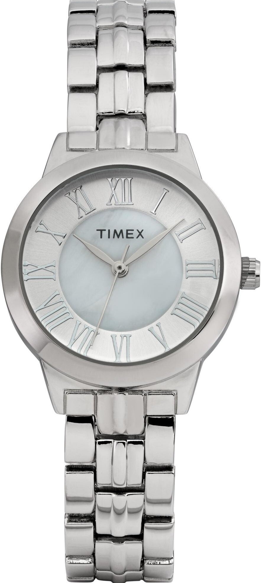 萬年鐘錶 - TIMEX 天美時    Main Street  經典素雅貝殼面盤女錶 TW2Y38400 錶徑30MM