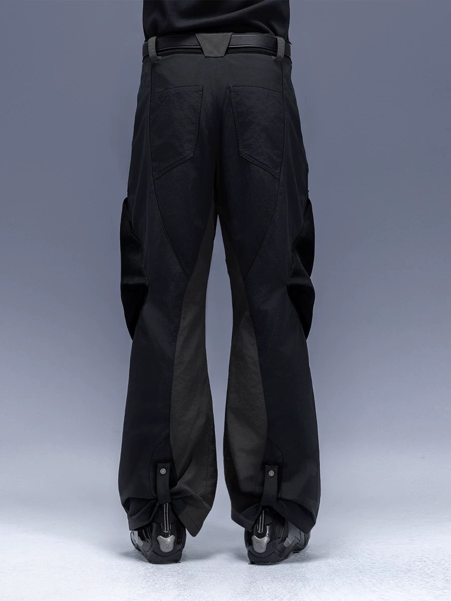 XIPHEVIL「執刑者長褲」微彈多口袋拉鍊修身可調式寬褲賽博龐克