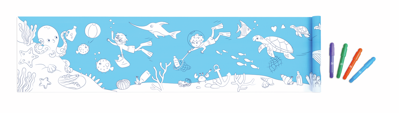 Hape Ocean Doodle Paper Roll, E2018