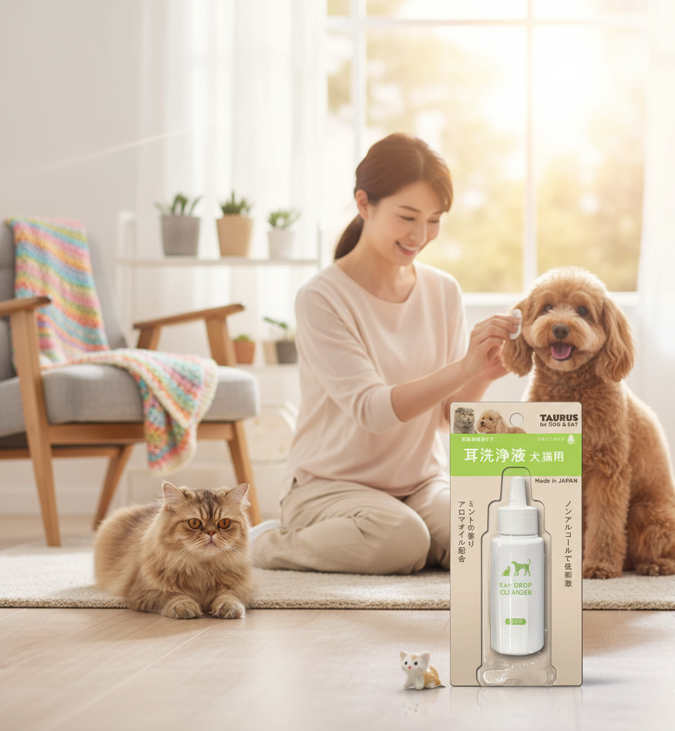 (日本製造及直送) TAURUS 犬貓用耳部清潔液 60ml