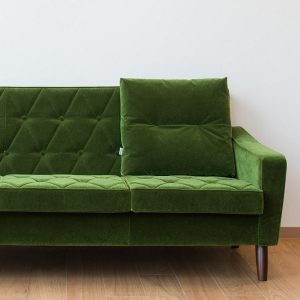 Lobby Chair Pillow 綠絨布靠枕
