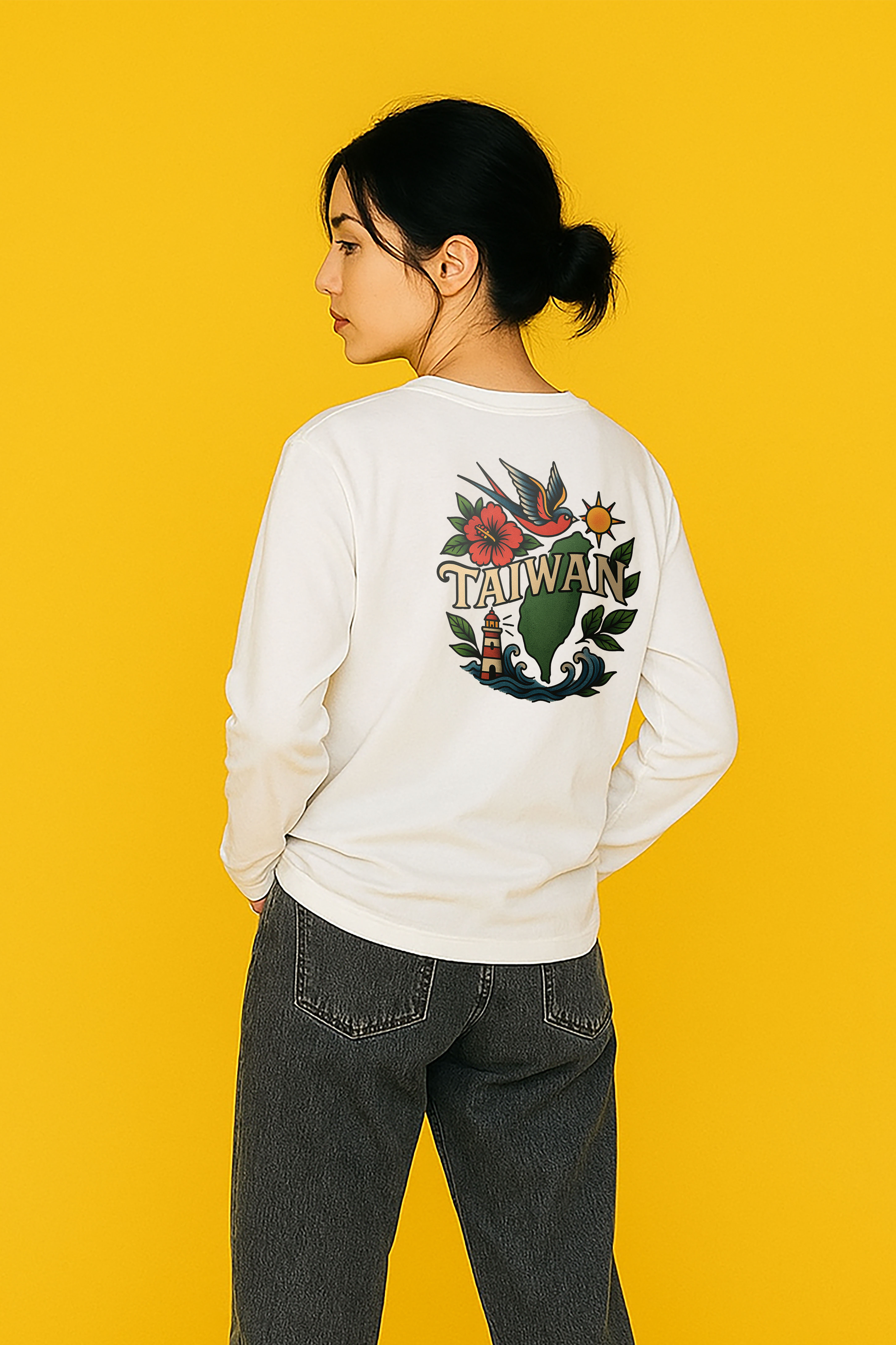 BDK.製造 - 老美式刺青TAIWAN - 長T〈BDK2513〉