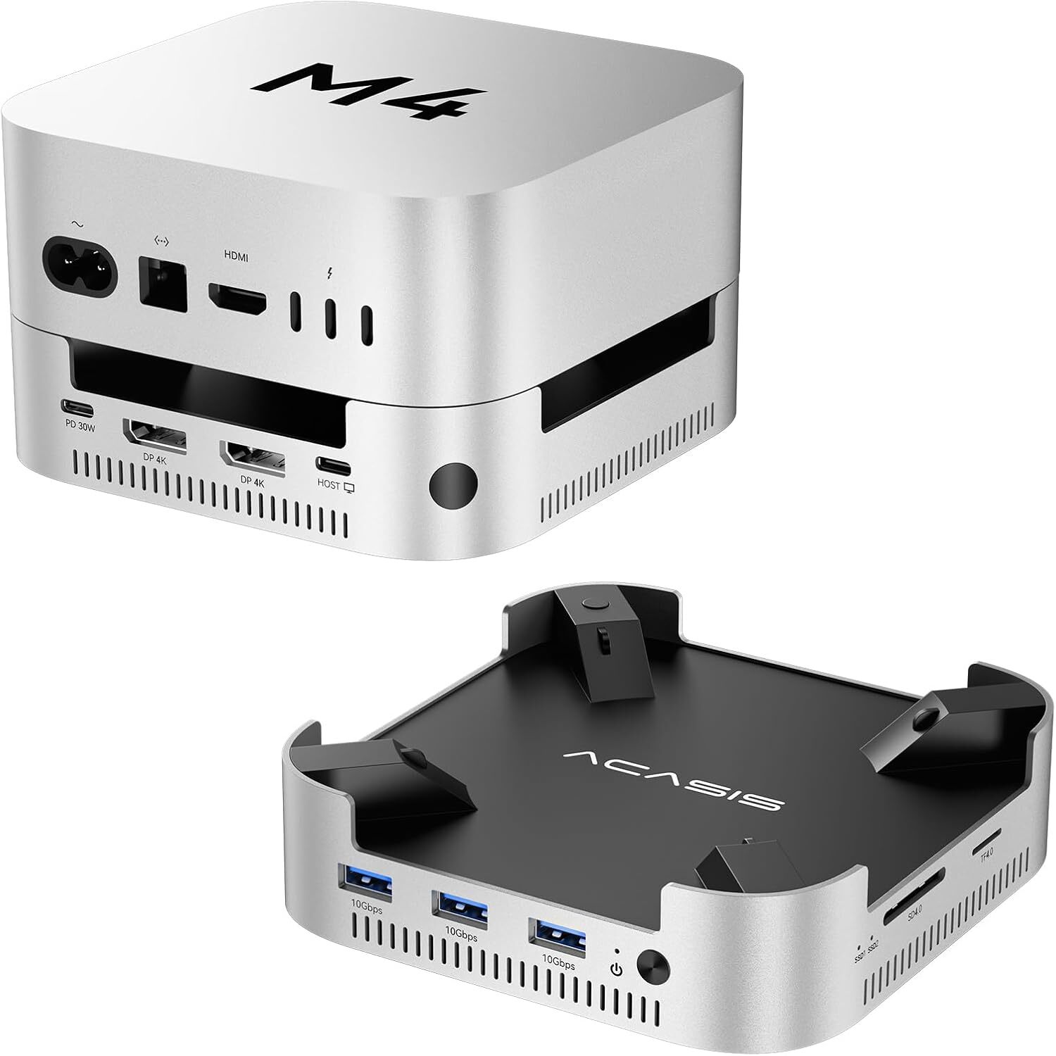 Acasis M001 Mac Mini M4 / M4Pro 用10合1雙SSD機箱擴展器