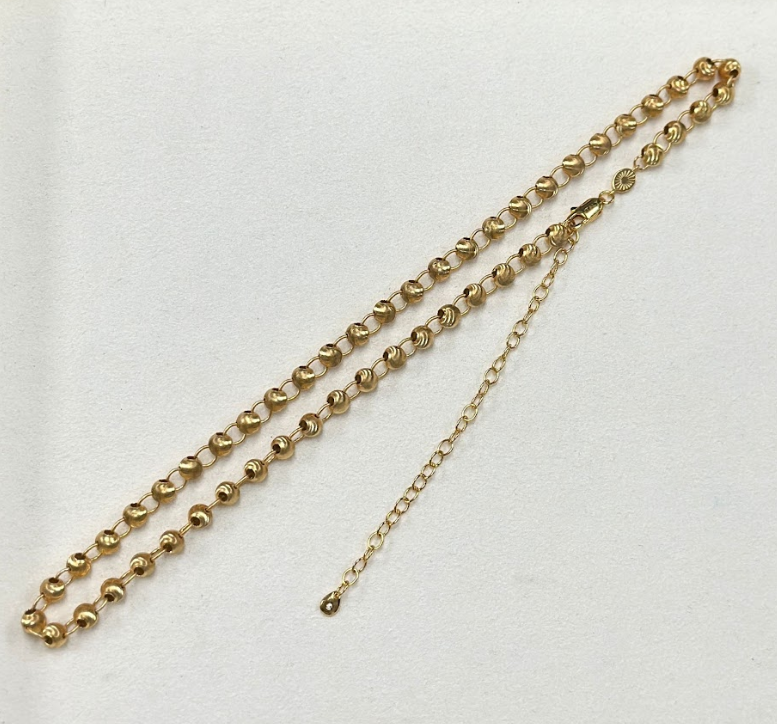 AM17 S-MMN967*625 意大利貓眼環鏈（金色）38+9cm $588