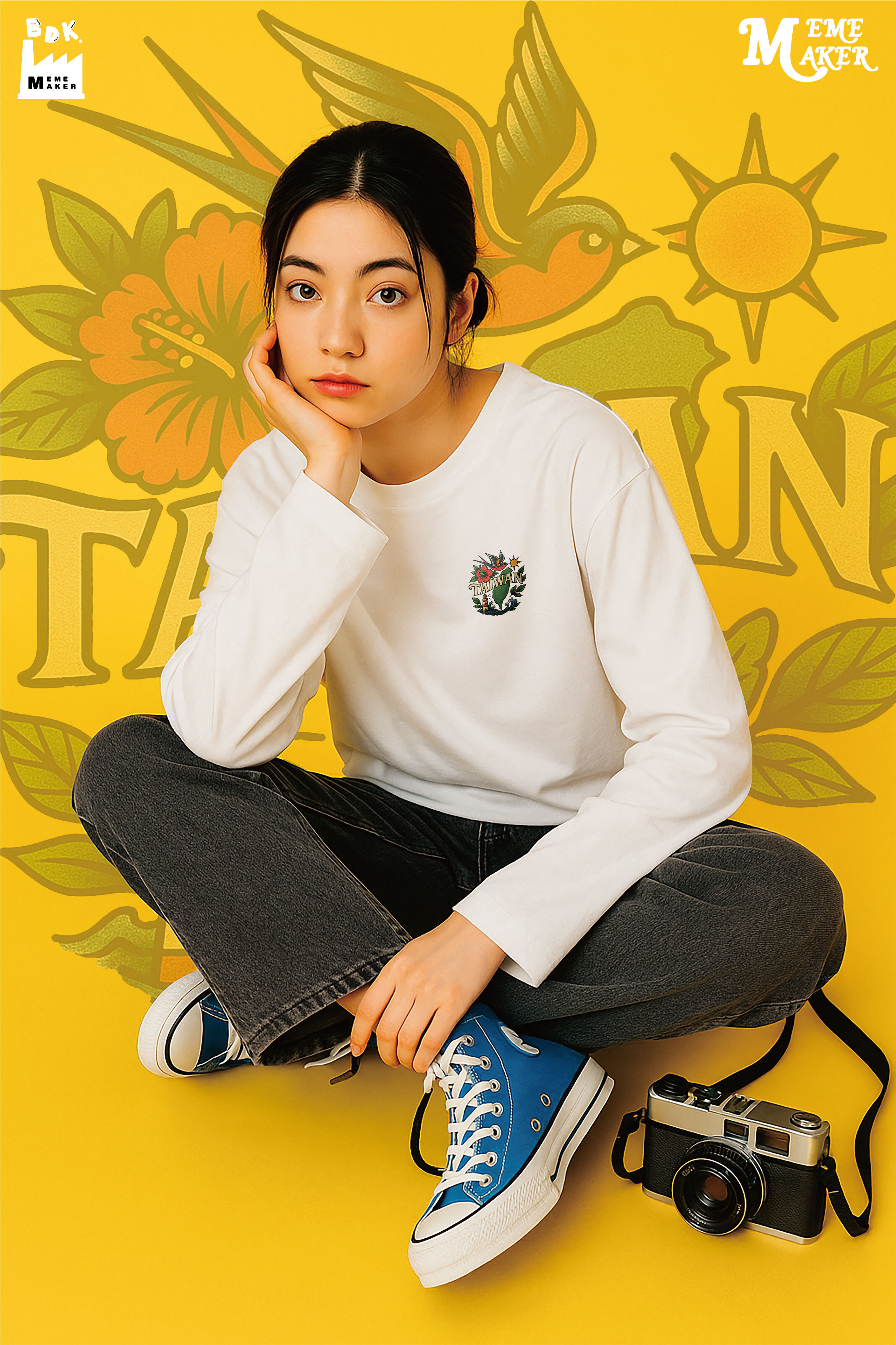 BDK.製造 - 老美式刺青TAIWAN - 長T〈BDK2513〉