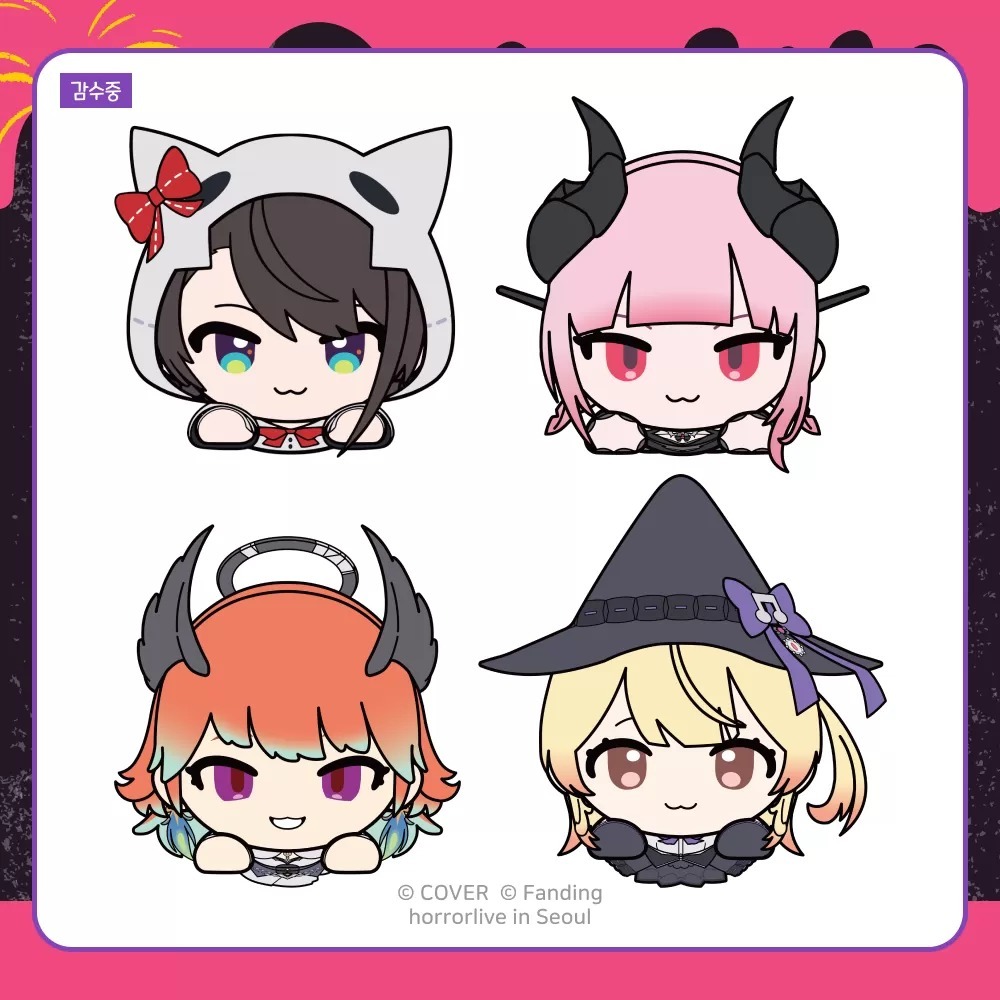 「官品代購」Horrorlive in Seoul 韓國周邊 - 趴趴公仔 🚑💀🐔🎹✨ (大空スバル  / Mori Calliope  /Takanashi Kiara/音乃瀬奏 )