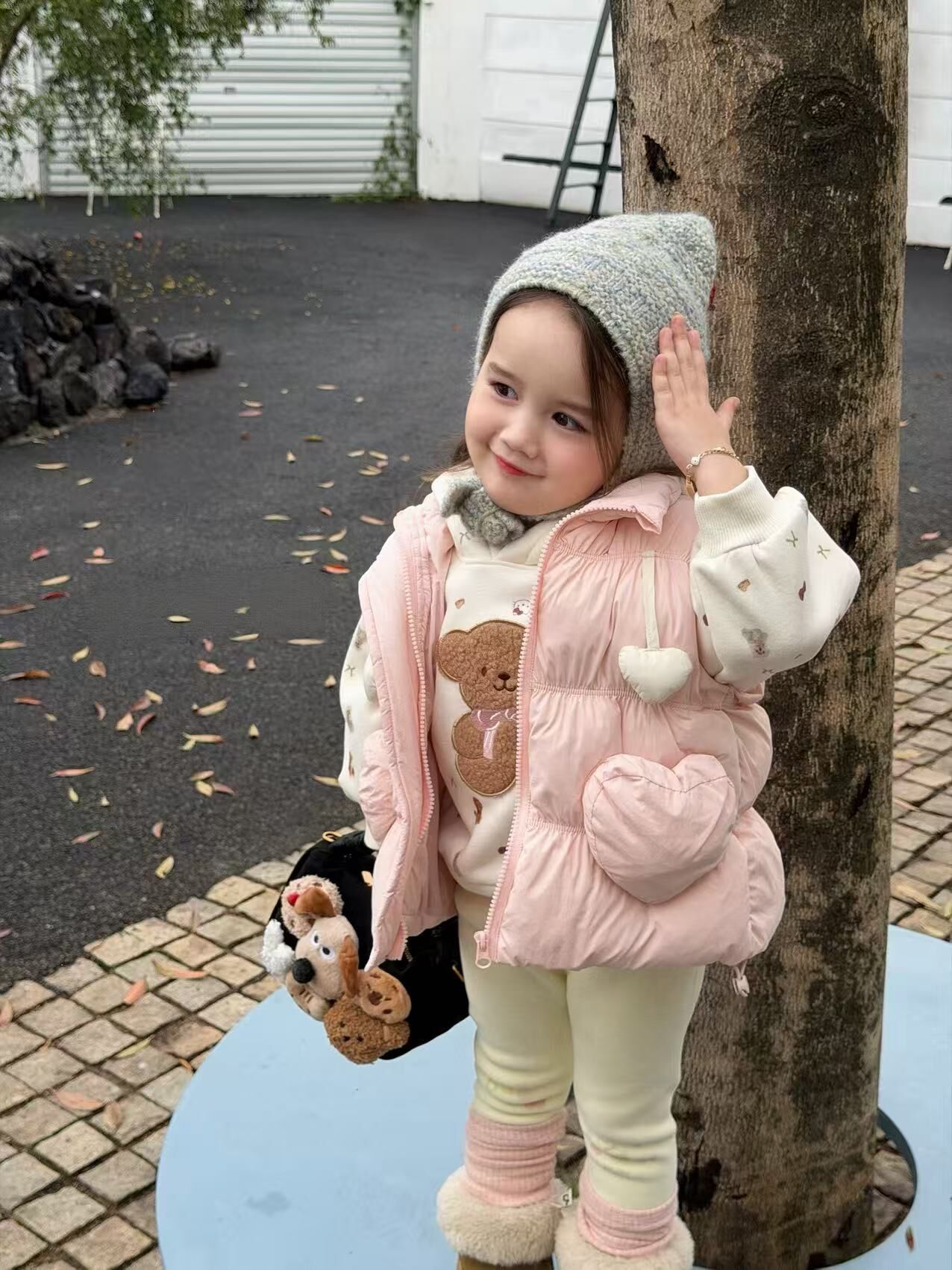 BYB11OW080PK粉紅甜美愛心棉馬甲