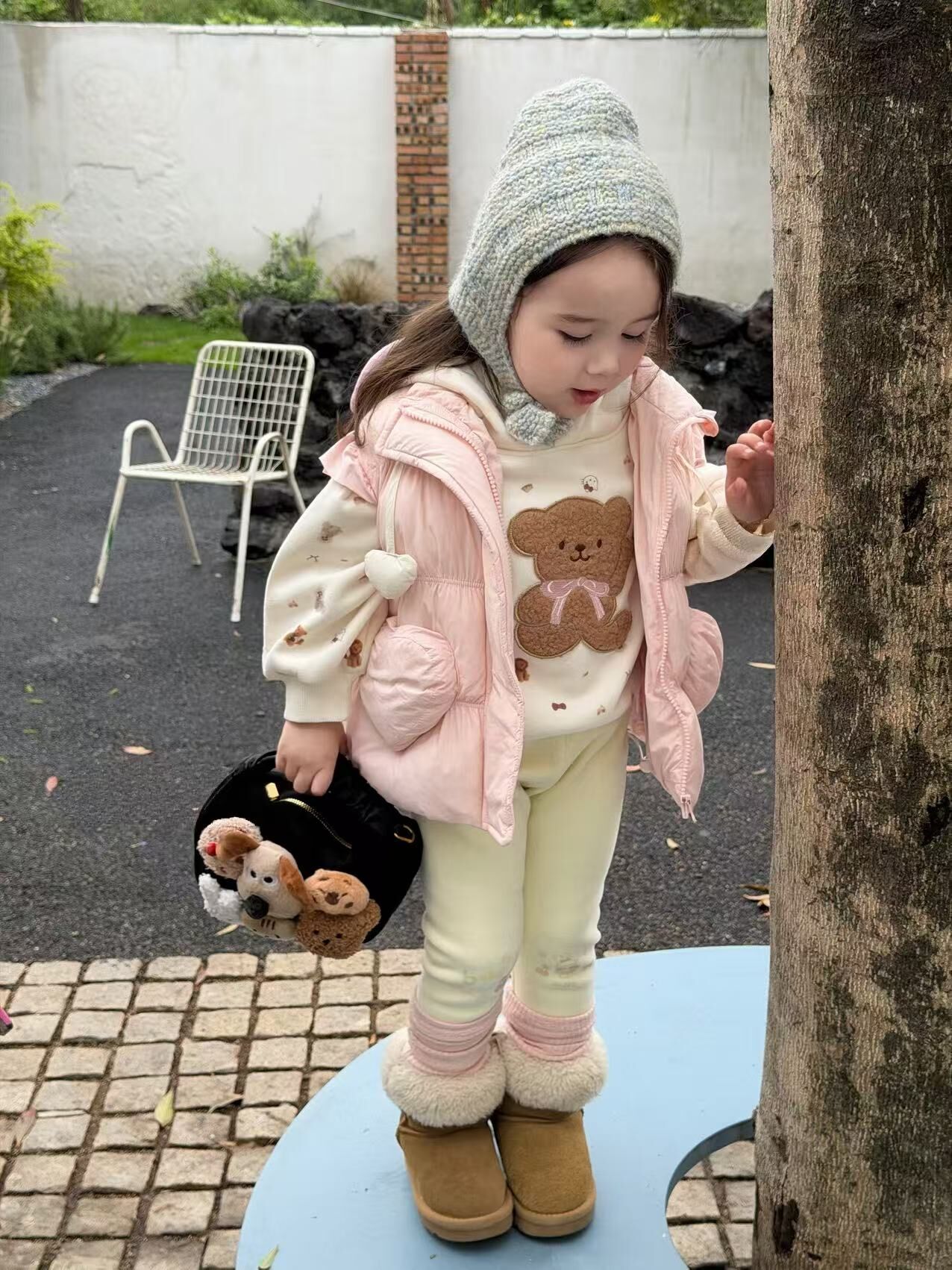 BYB11OW080PK粉紅甜美愛心棉馬甲