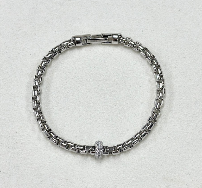 AM19 S-MDB1792-635 意大利環環相扣手鏈17cm $468