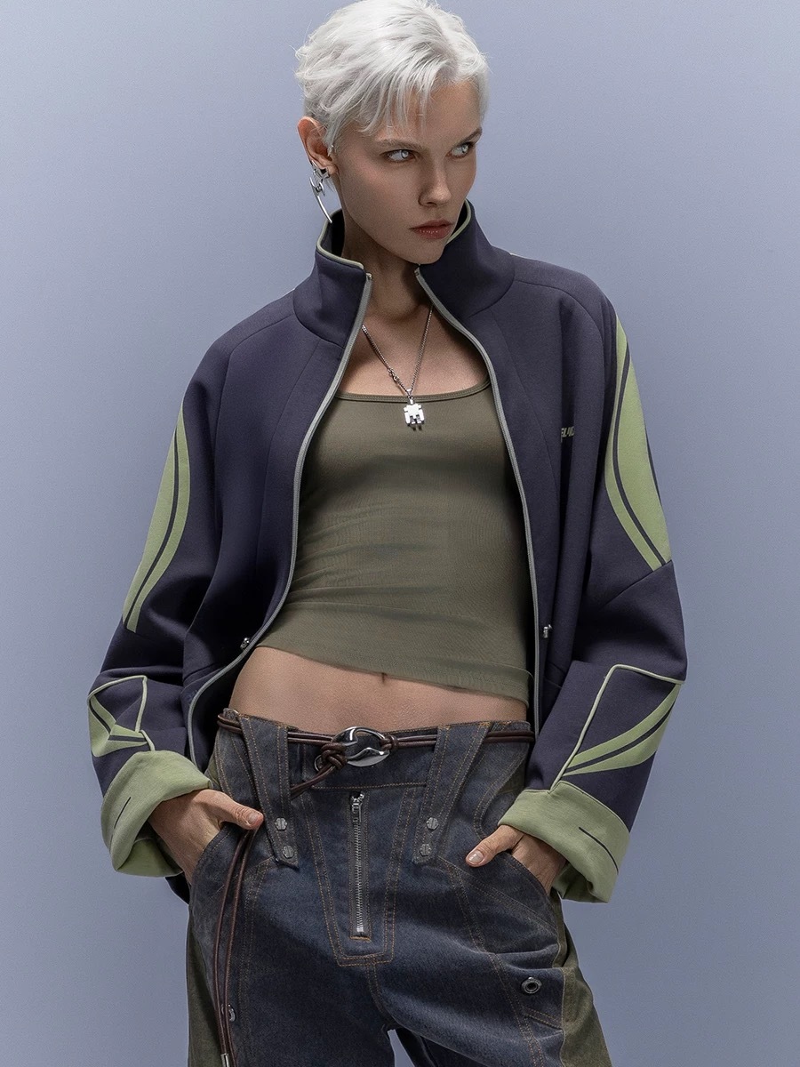 XIPHEVIL「遊龍唐裝_短版」全新中式抗皺空氣層高街賽博運動外套