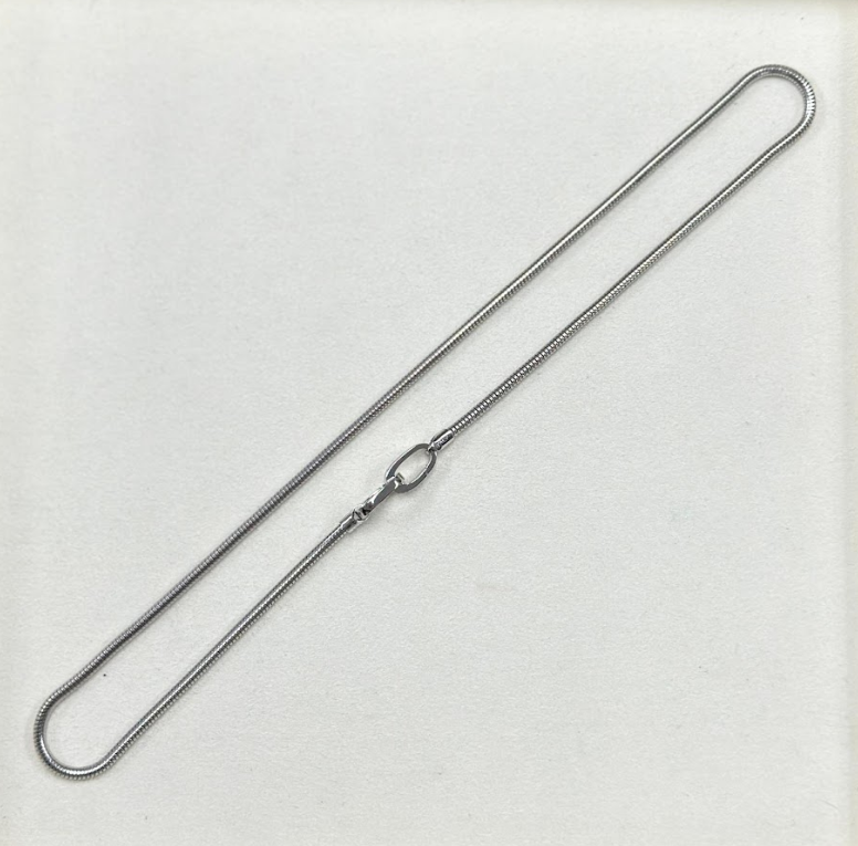 AM23 S-MMN380-663意大利蛇骨萬能扣頸鏈45cm $598