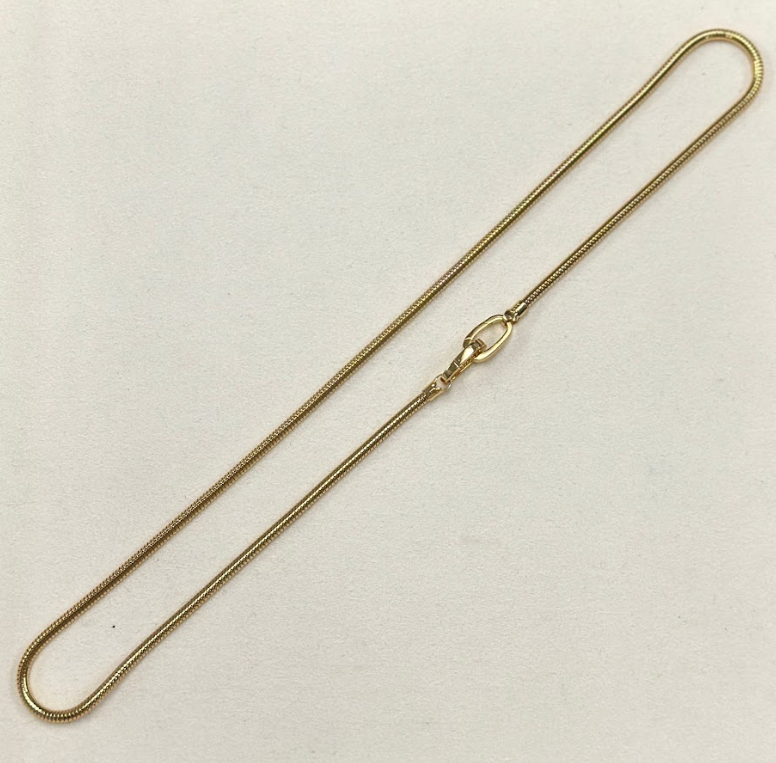 AM23 S-MMN380-663意大利蛇骨萬能扣頸鏈45cm $598