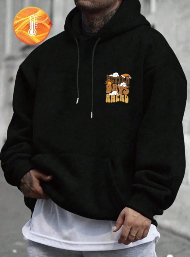 KADMAX大尺碼-大碼男士雲彩太陽彩虹帽TEE〈KSMS2608〉