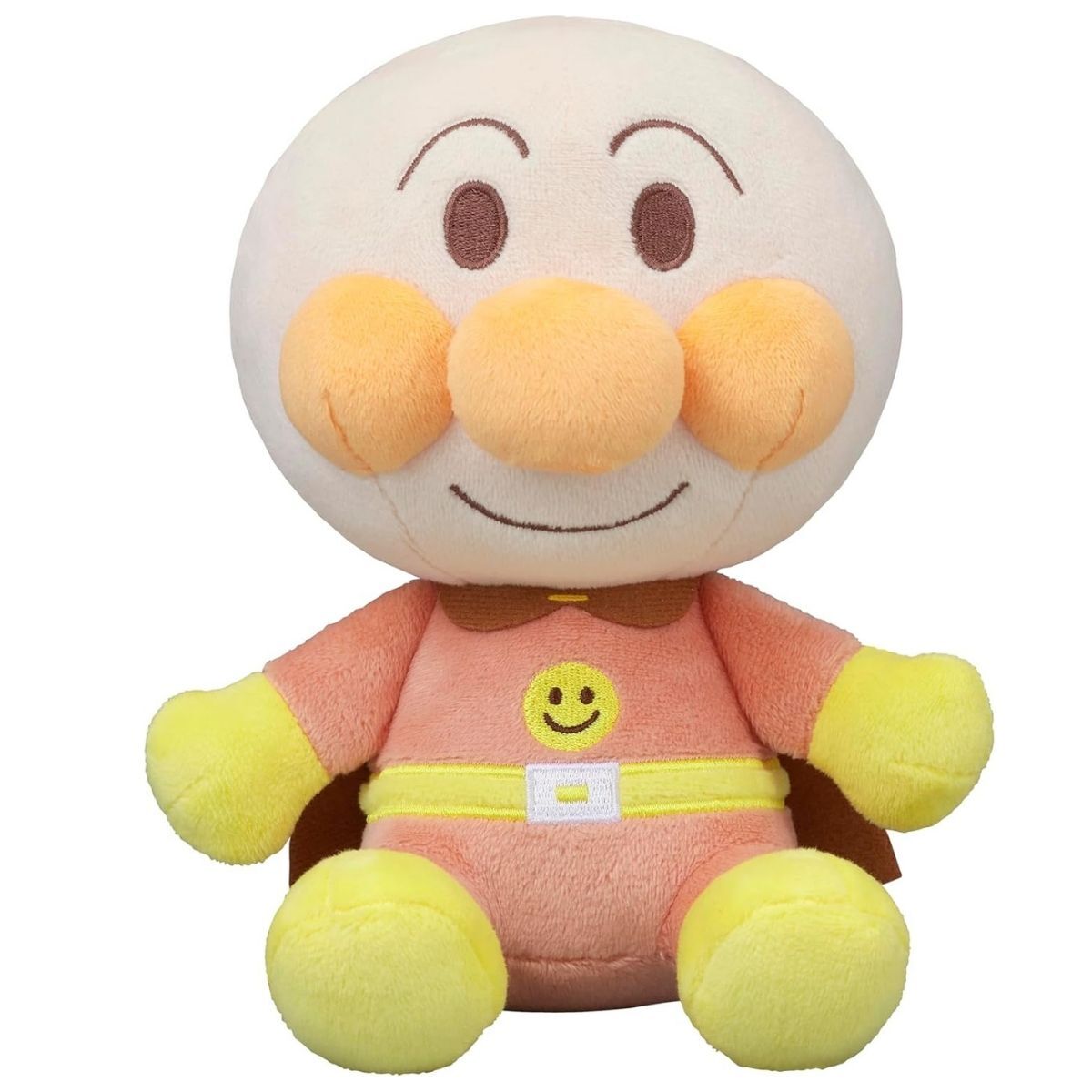 鬆軟毛公仔柔和色17CM款-麵包超人